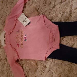 Baby girl shirt pants and skirt